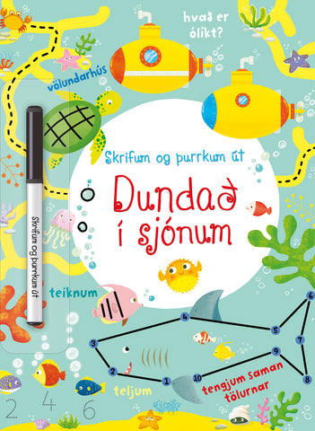 Skrifum og þurrkum út - Dundað í sjónum