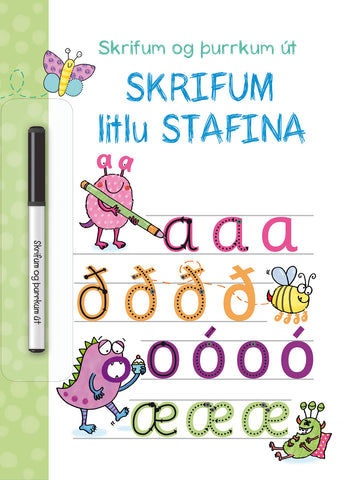 Skrifum og þurrkum út - Skrifum litlu stafina